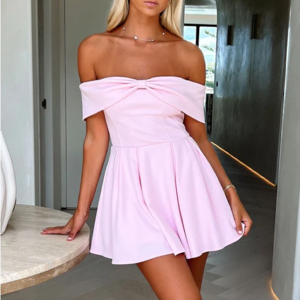 THATSSOFETCH Juliana Pink Mini Dress